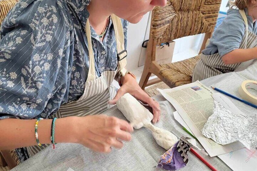 Cycladic Sculpture Workshop in Paros
