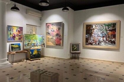 Hele dag Hanoi Culturele Tour: Historische plaatsen & Vietnamese kunstgaler...