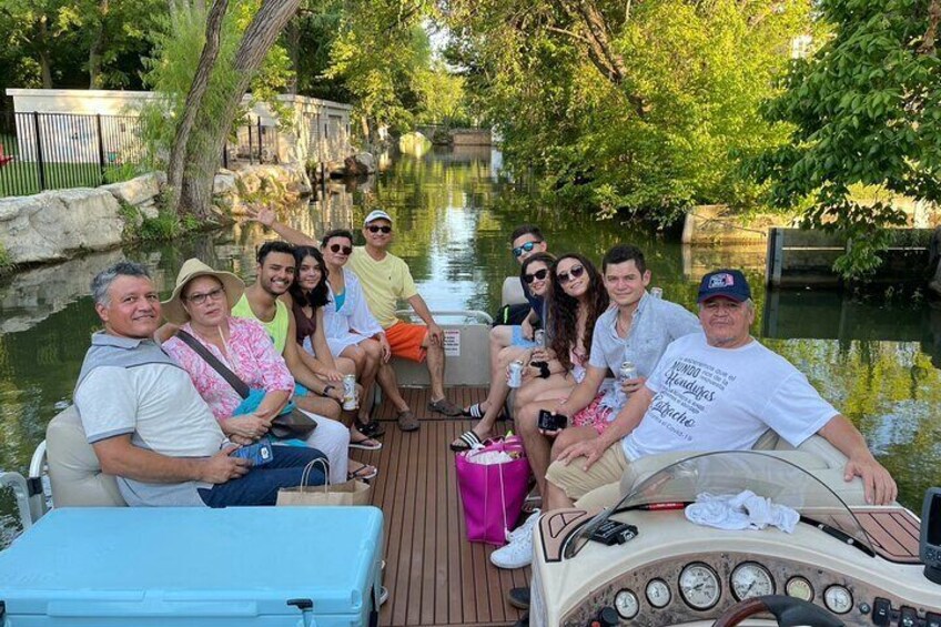 Large Group cruising through little Venice