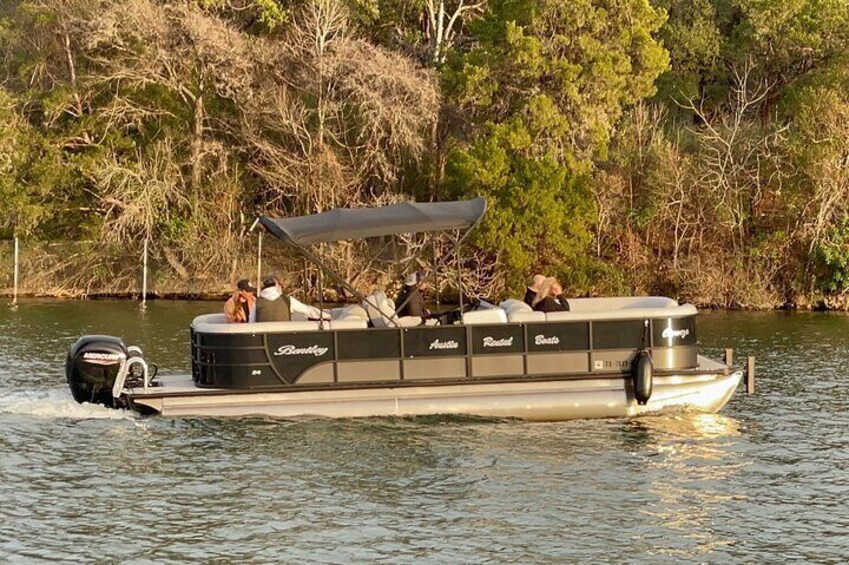 Cruising down Lake Austin