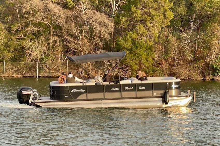 Cruising down Lake Austin