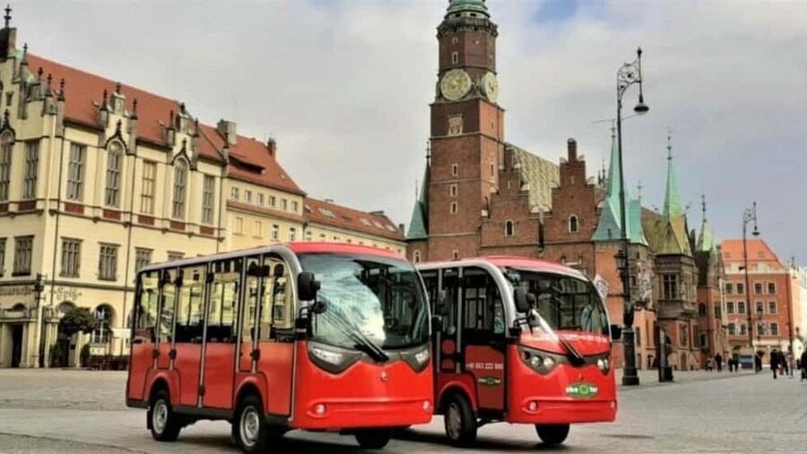 Wroclaw: 2-Hour Private Electric Bus Tour with Guide or Tape