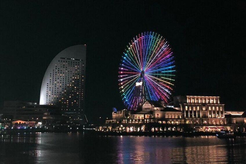 The night view of Minatomirai, Yokohama 