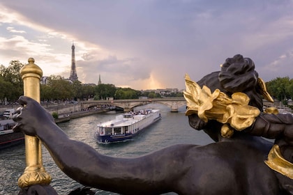 Paris: Flodkryssning Seine & Brunch med panoramautsikt