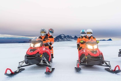 Reykjavík: Langjökull Glacier Snowmobile Tour with Ice Cave