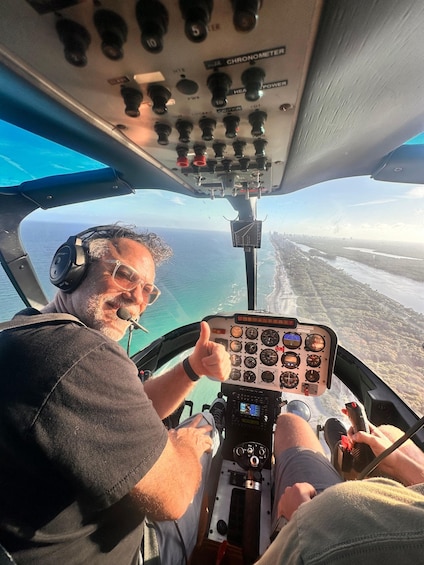 Sunset Helicopter: Lauderdale-Hard Rock Guitar-Miami