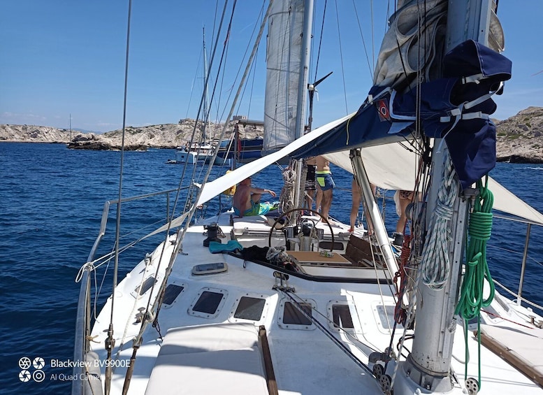 Picture 7 for Activity Marseille: Frioul Calanques Sailing Day Trip with Swimming