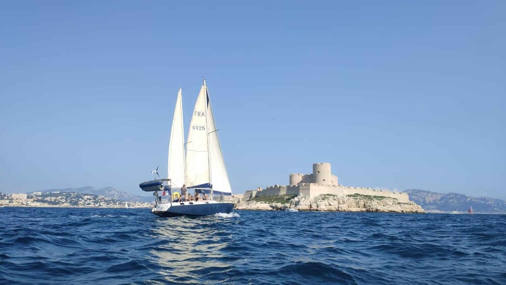 Picture 2 for Activity Marseille: Frioul Calanques Sailing Day Trip with Swimming