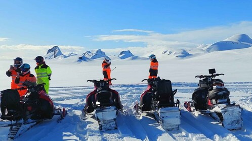 From Geysir: Snowmobile Adventure on Langjökull Glacier