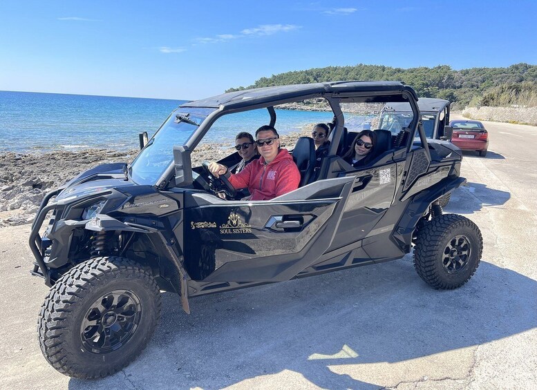 Best of Korcula island winery's by 4X4 Canam buggy's