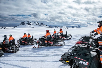 From Geysir: Snowmobiling & Ice Cave on Langjökull Glacier