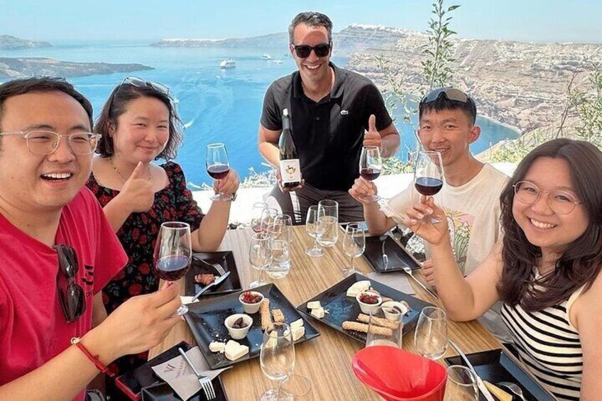 Private Wine Day Tour in Santorini 4 wineries 20 wines and Lunch