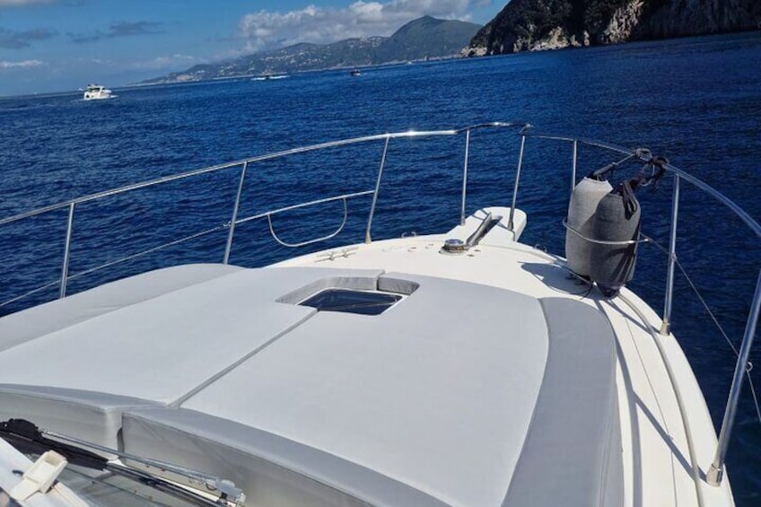 One day private tour by speedboat to Capri with lunch in Nerano