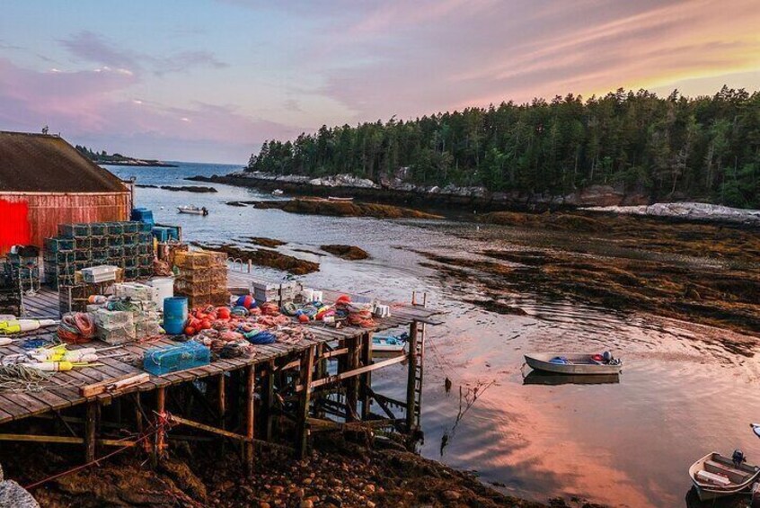Sunset Guided Oyster Tasting in Phippsburg, Maine