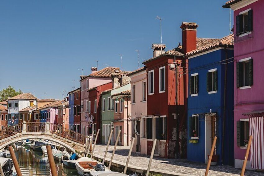 Punta Sabbioni boat tour of Murano and Burano