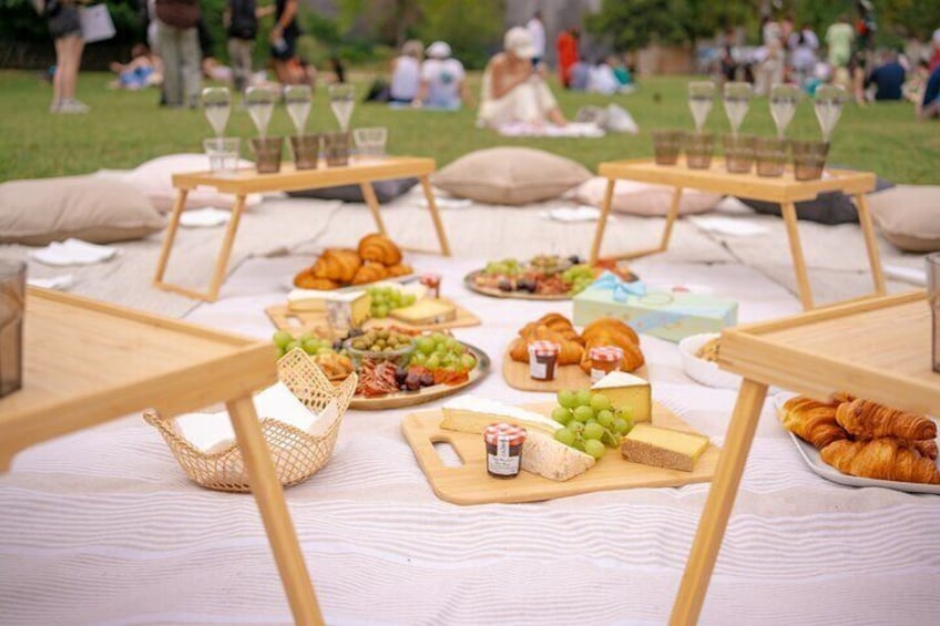 Paris Picnic experience in front of the Eiffel Tower