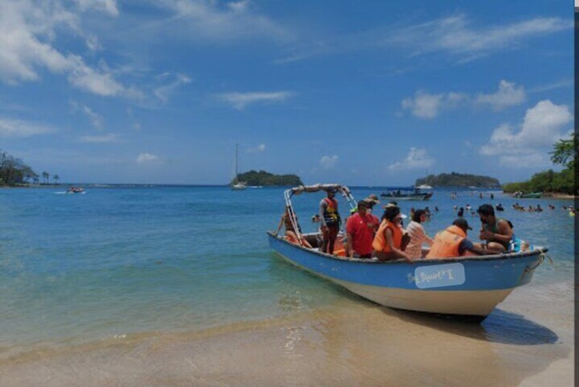 Arriving at playa blanca