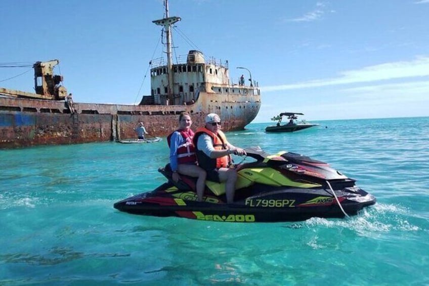 Private 1 Hour FAMOUS SHIPWRECK Jetski Tour