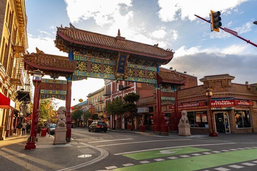 The entry to Canada's oldest Chinatown