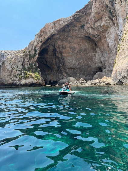 From Marsaskala: Blue Grotto Private Jet Ski Tour