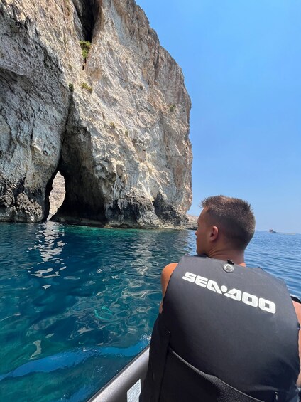 Picture 1 for Activity From Marsaskala: Blue Grotto Private Jet Ski Tour