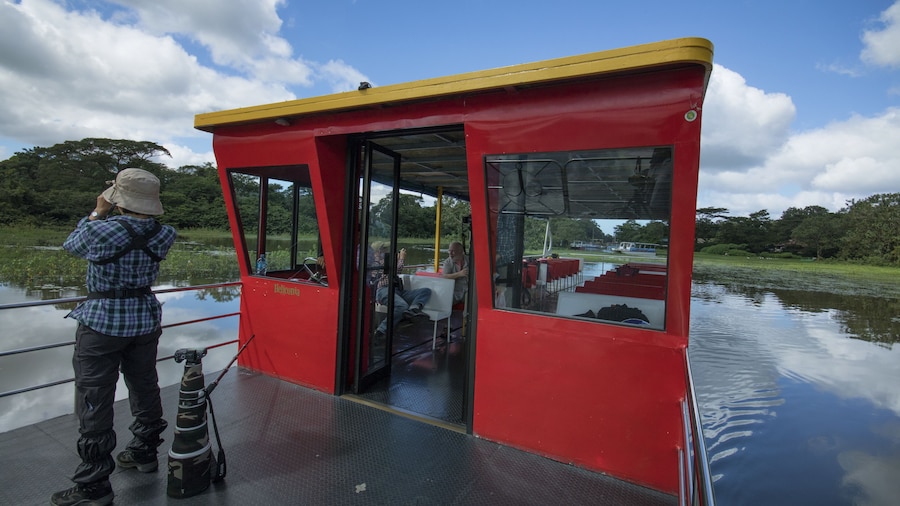 Boat on the Rio Frio in Costa Rica