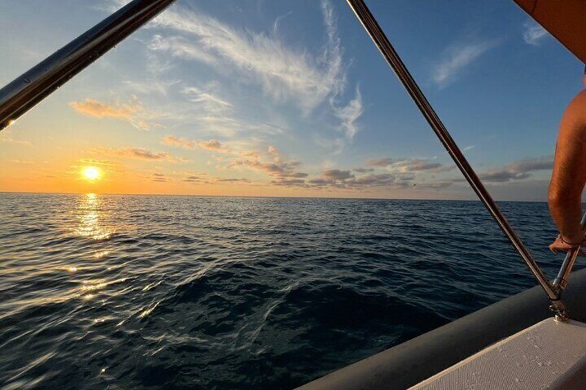 Sunset boat tour along the Costa degli Dei