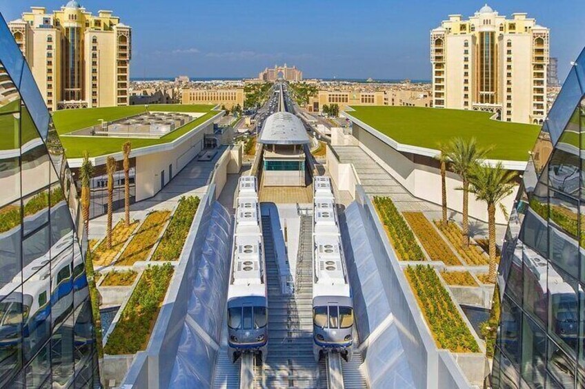 Palm Monorail Trip in Dubai