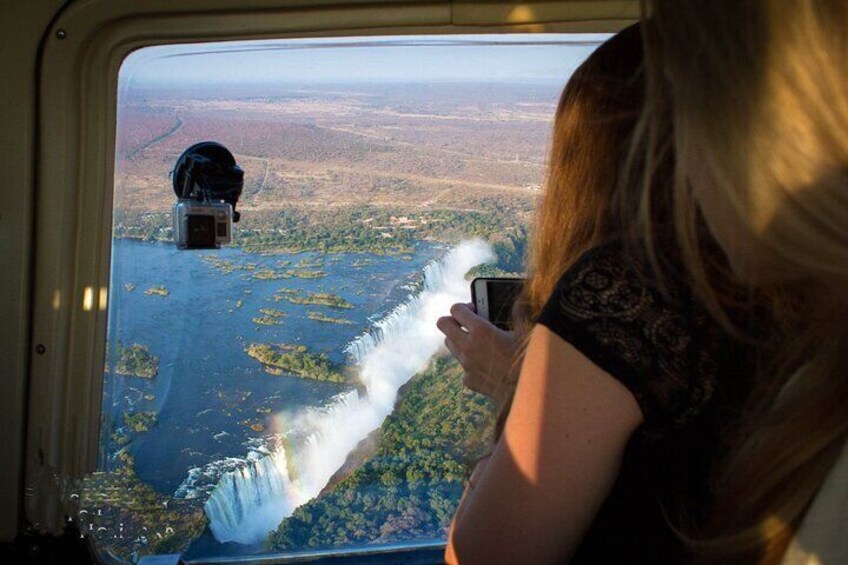 Shared Helicopter Tour in Victoria Falls