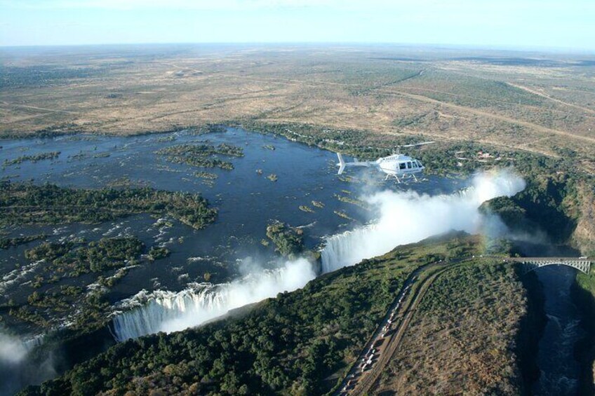 Shared Helicopter Tour in Victoria Falls