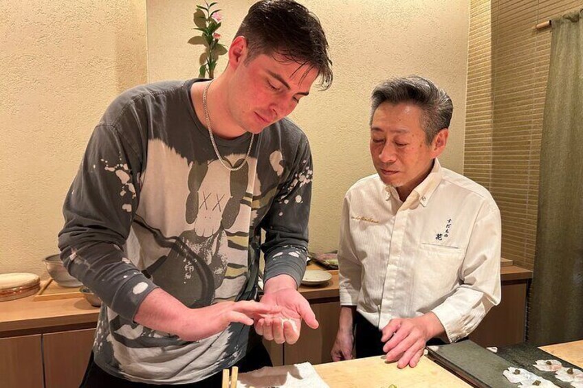 SUSHI Making Experience at Restaurant