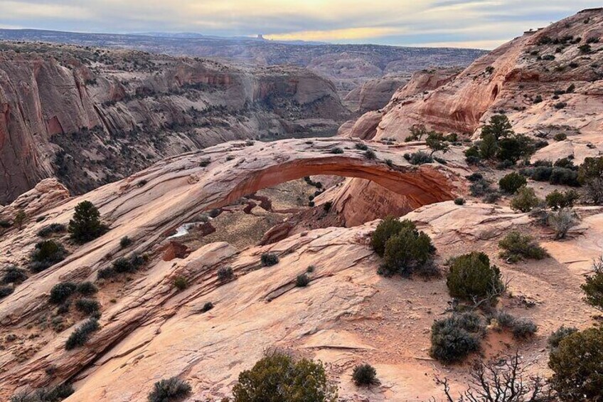 Top view of the Arch. love to do a minimum hike, you need to check this view out!