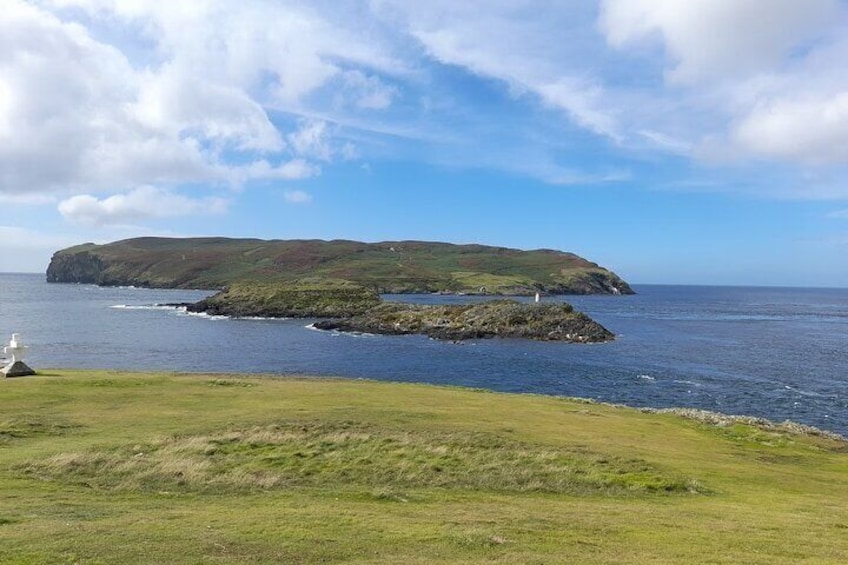 The Sound overlooking a stretch of water to the Calf of Man 