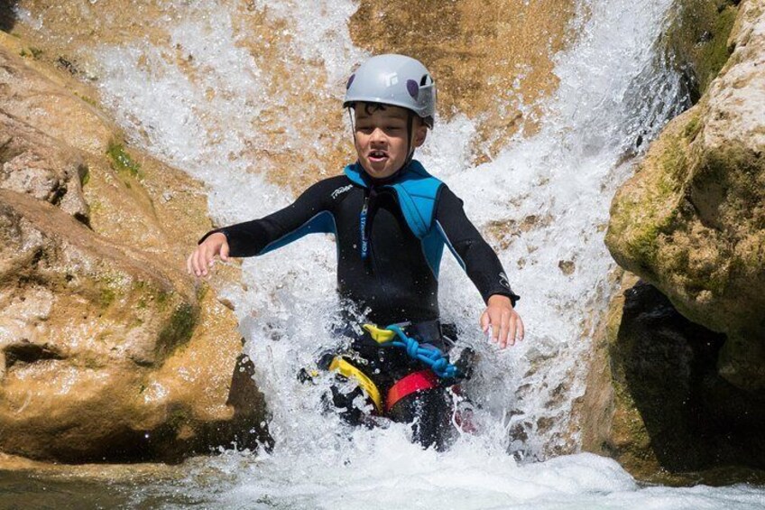 exploring the galamus canyon as a family with children