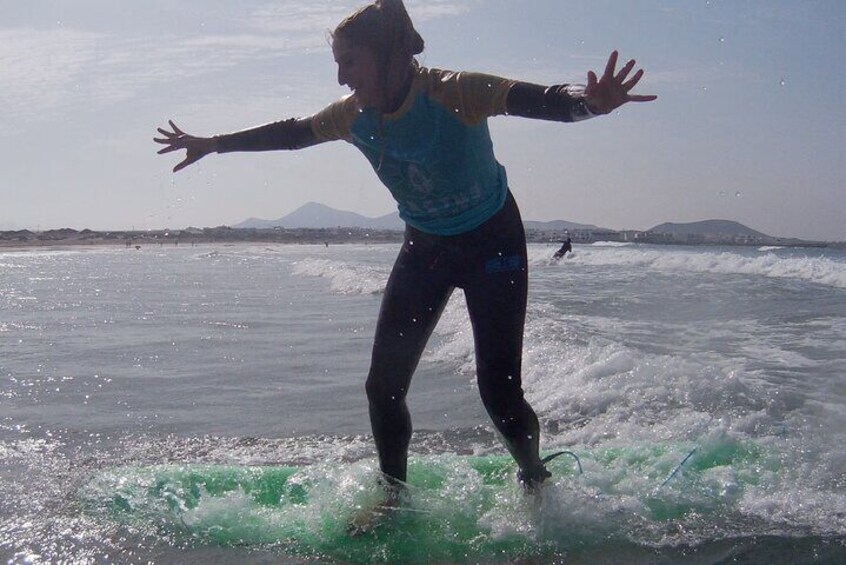 Private Surf Class with Certified Instructor in Lanzarote