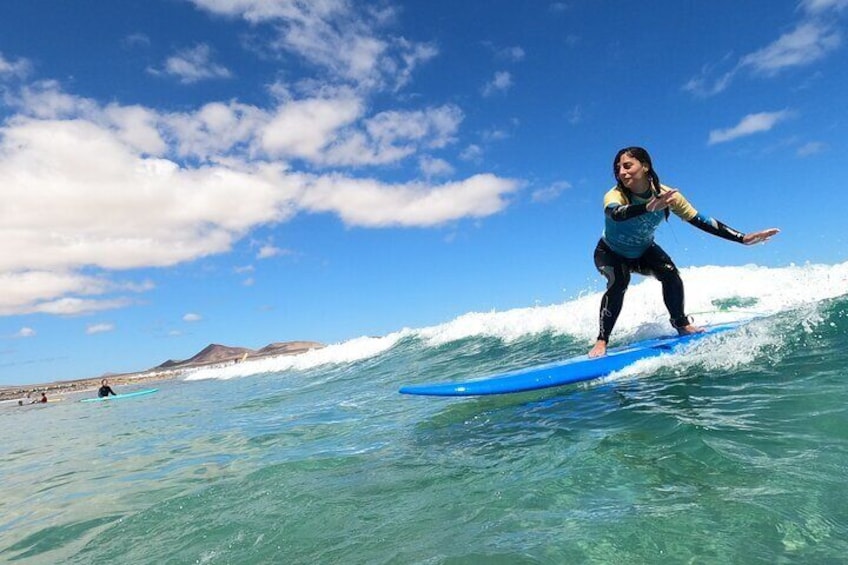 Group and private surf classes with a Certified Instructor in Lanzarote