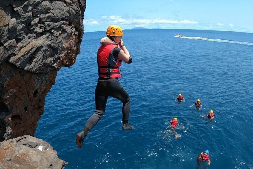 Coasteering Tour - Cliff jumping, swimming, scrambling.