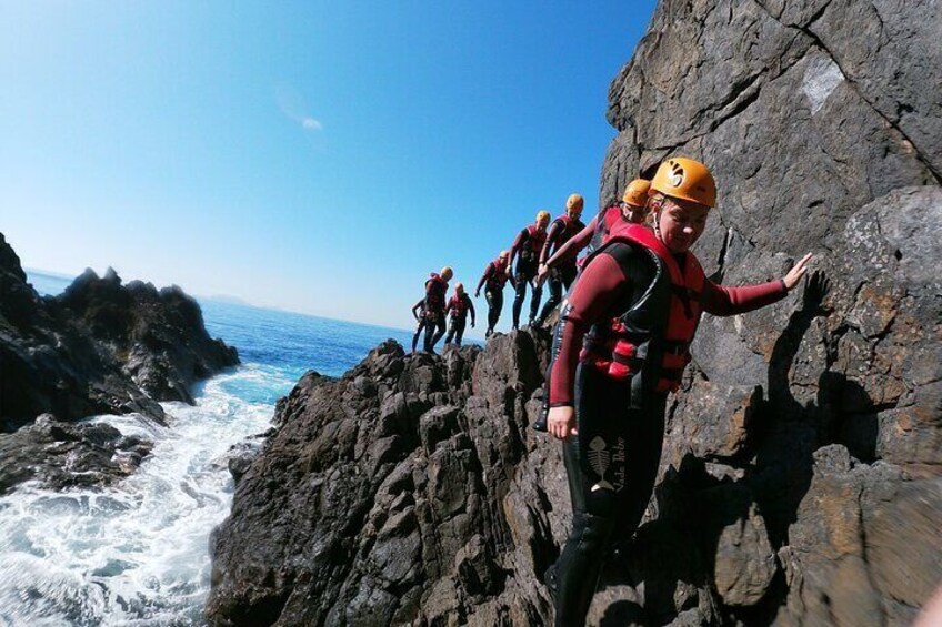 Coasteering Tour - Cliff jumping, swimming, scrambling.