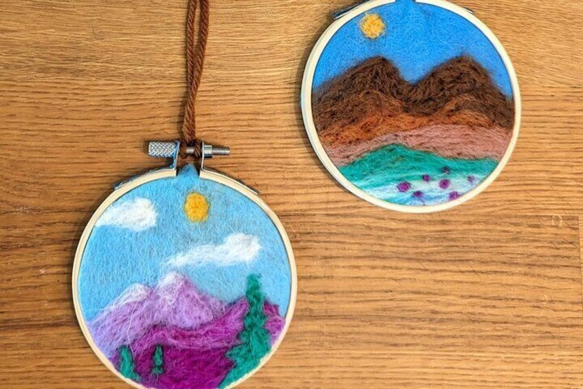 Felted Landscape Ornament Art Kit in Estes Park