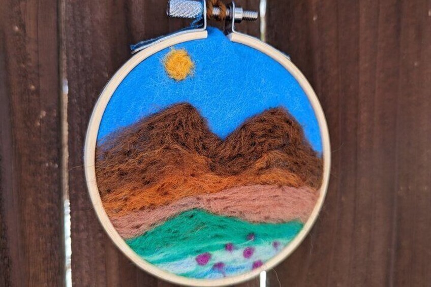 Felted Landscape Ornament Art Kit in Estes Park