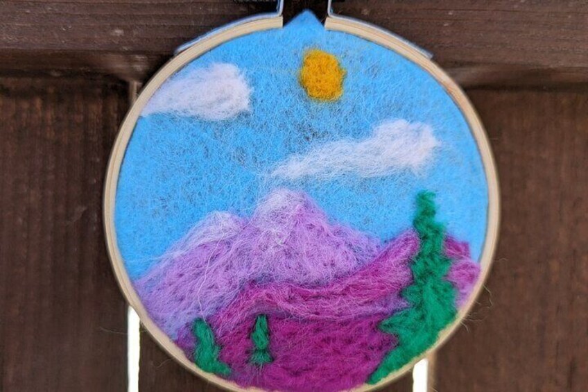 Felted Landscape Ornament Art Kit in Estes Park