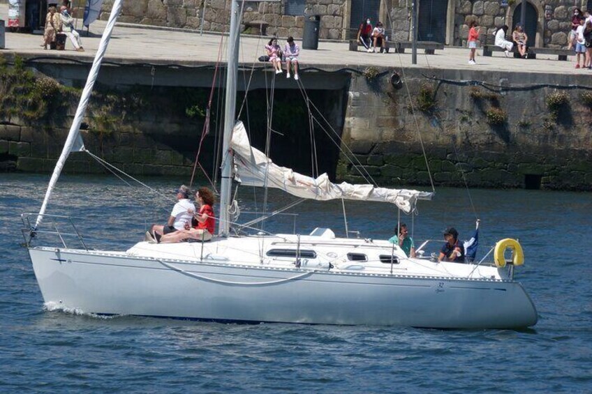 Sailing boat trip on the coast of Porto and on the river Douro