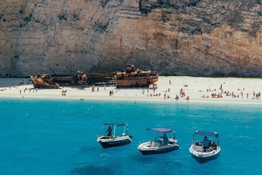 Zakynthos Private Cruise to Navagio and Blue Caves