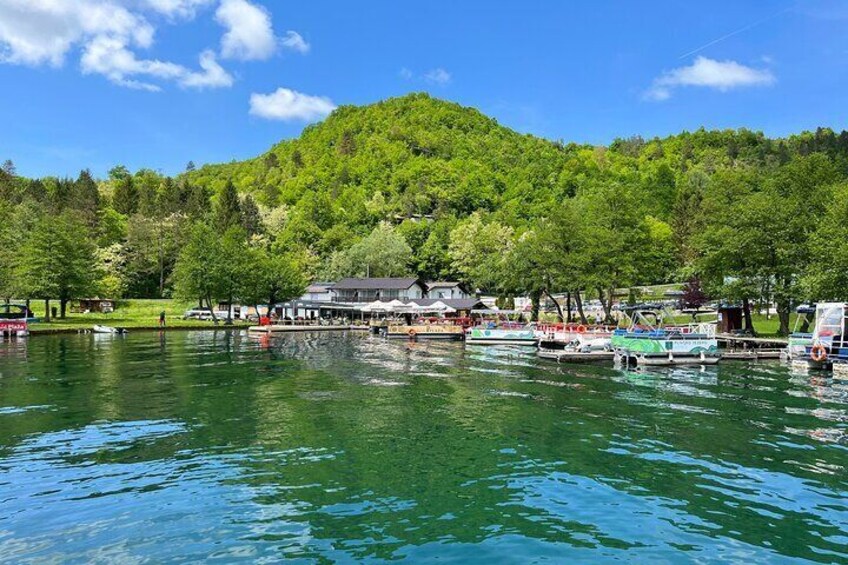 Pliva lake in Bosnia