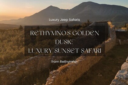 Rethymno's Golden Dusk: Luxury Sunset Jeep Safari