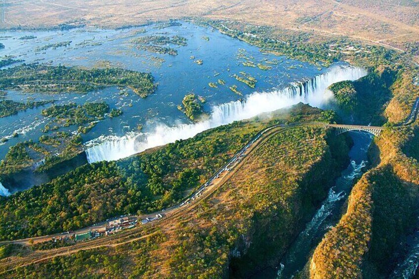 Helicopter Flight over the Victoria Falls, Window Seat Guaranty