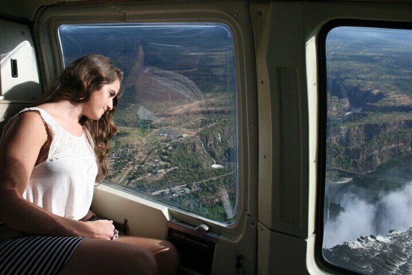 Helicopter Flight over the Victoria Falls, Window Seat Guaranty