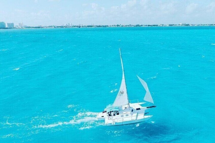 Exciting Catamaran to Isla Mujeres With Open Bar and Snorkel