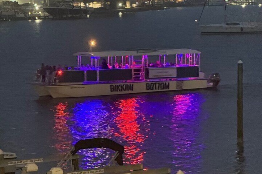 Dolphin Sunset Cruise in Destin with Bathroom on board!