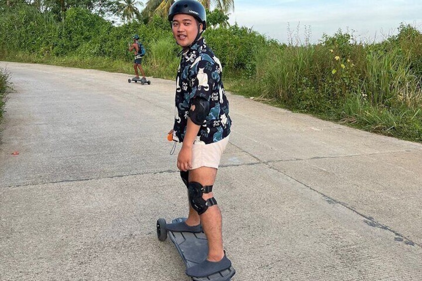 A Taste Of Electric Skateboarding on Siargao's Coastal Roads